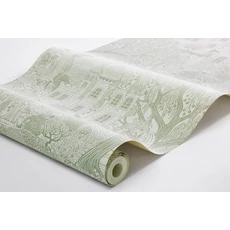 Kép 4/4 - Boras Mese világ zöld vlies tapéta Kingdom of the Willow Green 53 cm X 10 m