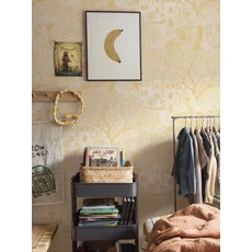 Kép 9/10 - Boras Mese világ sárga vlies tapéta Kingdom of the Willow Yellow 53 cm X 10 m