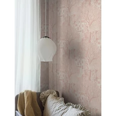 Kép 3/4 - Boras Mese világ rózsaszín vlies tapéta Kingdom of the Willow Pink 53 cm X 10 m