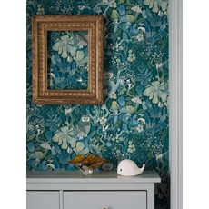 Kép 3/5 - Boras Varázslatos erdő kék vlies gyerek tapéta Magic Woods Blue 53 cm X 10 m