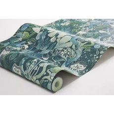 Kép 5/5 - Boras Varázslatos erdő kék vlies gyerek tapéta Magic Woods Blue 53 cm X 10 m