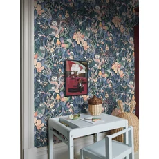 Kép 4/7 - Boras Varázslatos erdő fekete vlies gyerek tapéta Magic Woods Multi 53 cm X 10 m