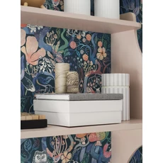 Kép 6/7 - Boras Varázslatos erdő fekete vlies gyerek tapéta Magic Woods Multi 53 cm X 10 m