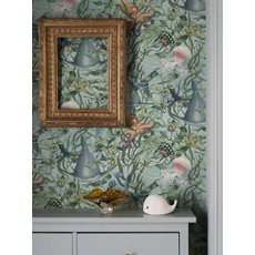 Kép 5/8 - Boras Tengeri világ türkiz vlies tapéta Underwater Magic Turquoise 53 cm X 10 m