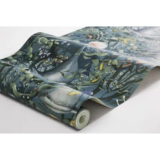 Kép 4/4 - Boras Tengeri világ kék vlies tapéta Underwater Magic Multi 53 cm X 10 m