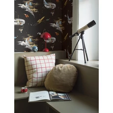 Kép 4/8 - Boras Űrutazás fekete vlies gyerek tapéta Space Adventure Black 53 cm X 10 m