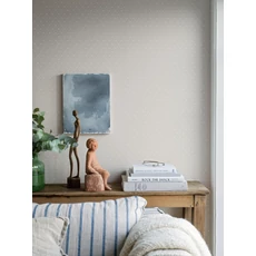 Kép 3/4 - Boras Skandináv apró rácsos bézs vlies tapéta Windrose Beige 53 cm X 10 m