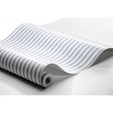 Kép 2/3 - Boras Keskeny csíkos klasszikus kék Aspö Stripe Blue 53 cm X 10 m