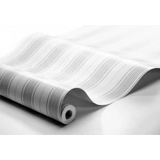 Kép 2/3 - Boras Csíkos szürke vlies tapéta Hamnskär Stripe Grey 53 cm X 10 m