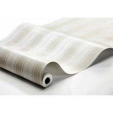 Kép 2/3 - Boras Csíkos bézs vlies tapéta Hamnskär Stripe Beige 53 cm X 10 m