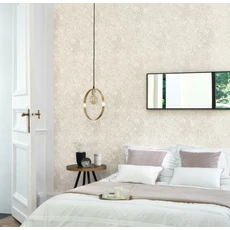 Kép 2/3 - Casadeco Elegáns levél mintás bézs vlies tapéta 1930 Gravure Blanc 53 cm X 10 m