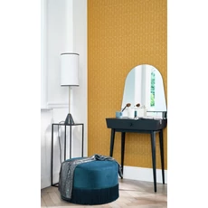 Kép 2/3 - Casadeco Modern geometriai mintás sárga vlies tapéta 1930 Reflet Jaune 53 cm X 10 m