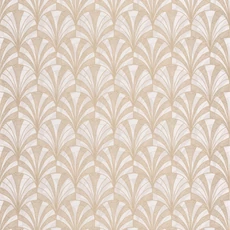 Kép 1/3 - Casadeco Pálmalevél mintás art deco bézs vlies tapéta 1930 Palmette Beige 53 cm X 10 m