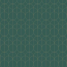 Kép 1/3 - Casadeco Modern geometriai mintás zöld vlies tapéta 1930 Reflet Vert 53 cm X 10 m