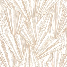 Kép 1/2 - Casadeco Legyező mintás modern bézs vlies tapéta 1930 Eclat Irise Blanc 53 cm X 10 m