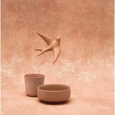 Kép 3/3 - Casadeco Elegáns barnás rózsaszín vlies tapéta kőhatású mintázattal Prague Stone Uni Rose Blush 53 cm X 10 m