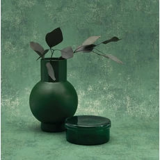 Kép 3/3 - Casadeco Elegáns smaragdzöld vlies tapéta kőhatású mintázattal Prague Stone Uni Canopee 53 cm X 10 m