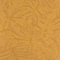 Kép 1/3 - Casadeco Pálmalevél mintás sárga vinyl tapéta Granada Jaune 53 cm X 10 m