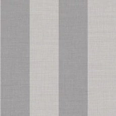 Kép 1/3 - Casadeco Szövethatású széles csíkos szürke vinyl tapéta Williamsburg Rayure Gris 53 cm X 10 m