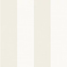 Kép 1/3 - Casadeco Szövethatású széles csíkos bézs vinyl tapéta Williamsburg Rayure Blanc/Beige 53 cm X 10 m