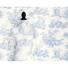 Kép 3/3 - Casadeco halványkék vlies tapéta romantikus mintával Scene D'été Bleu Porcelaine 53 cm X 10 m