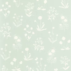 Kép 1/3 - Casadeco Pitypangos romantikus zöld vlies tapéta Herbier Vert Aloe 53 cm X 10 m