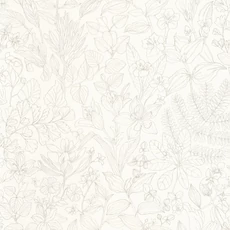 Kép 1/3 - Casadeco Botanikai mintás modern bézs vlies tapéta Esquisse Beige Lin 53 cm X 10 m