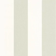 Kép 1/3 - Casadeco Szövethatású széles csíkos zöld vinyl tapéta Williamsburg Rayure Celadon 53 cm X 10 m