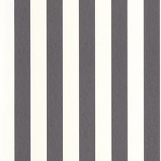 Kép 1/3 - Casadeco Csíkos klasszikus fekete vlies tapéta Olympe Charbon 53 cm X 10 m