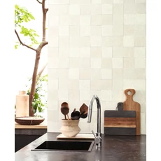 Kép 2/2 - Casadeco Csempe mintás modern barna vinyl tapéta Zelliges Rose Terre Cuite 53 cm X 10 m