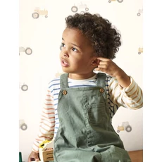 Kép 3/3 - Casadeco Traktoros bézs vlies tapéta Vintage Tractor Naturel 53 cm X 10 m