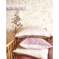 Kép 3/3 - Casadeco Levél mintás rózsaszín vlies tapéta Wild Garden Rose Nude 53 cm X 10 m
