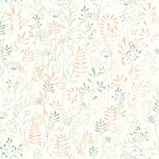 Kép 1/3 - Casadeco Levél mintás zöld vlies tapéta Wild Garden Vert Amande 53 cm X 10 m