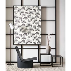 Kép 3/3 - Casadeco Elegáns fa mintás fekete-fehér vlies tapéta Goyo Matsu Noir Fusain 53 cm X 10 m