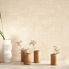 Kép 3/3 - Casadeco Geometriai mintás modern bézs vlies tapéta Kensai Beige Sable 53 cm X 10 m