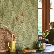 Kép 3/3 - Casadeco Páfrány mintás zöld vinyl tapéta Yosemite Vert Fougere 53 cm X 10 m