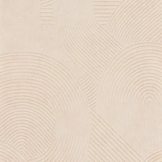 Kép 1/3 - Casadeco 3D hatású modern vonalmintás bézs vlies tapéta Jardin Des Pierres Beige Sable 53 cm X 10 m