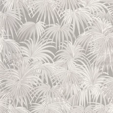 Kép 1/3 - Casadeco Pálmalevél mintás elegáns szürke vlies tapéta Charleston Taupe 53 cm X 10 m