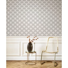 Kép 3/3 - Casadeco Elegáns art deco szürke vlies tapéta Broadway Taupe 53 cm X 10 m