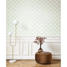 Kép 3/3 - Casadeco Elegáns art deco mandulazöld vlies tapéta Broadway Vert Amande 53 cm X 10 m