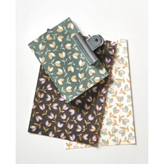 Kép 3/3 - Casadeco Romantikus apró virágos barna vlies tapéta Darwin Tulip Camel/Rose 53 cm X 10 m