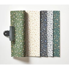 Kép 3/3 - Casadeco Apró virág mintás romantikus pávakék vlies tapéta Myosotis Bleu Paon 53 cm X 10 m