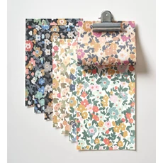 Kép 3/3 - Casadeco Apró virág mintás romantikus sötétkék-rózsaszín vlies tapéta Pansy Bleu Nuit/Rose 53 cm X 10 m