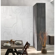 Kép 2/2 - Casadeco Texturált hatású absztrakt mintás szürke vlies poszter tapéta Symbolisme Brume 200 cm X 2,5 m