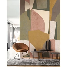 Kép 2/2 - Casadeco Absztrakt mintás modern terrakotta vlies poszter tapéta Maestro Automnal 200 cm X 2,5 m