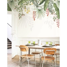 Kép 2/2 - Casadeco Egzotikus színes levélmintás vlies poszter tapéta Bird Of Paradise Tropical 300 cm X 3,1 m