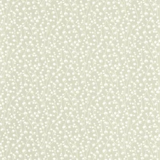 Kép 1/3 - Casadeco Romantikus gyöngyvirágos zöld vlies tapéta Lily Of The Valley Vert Sauge 53 cm X 10 m