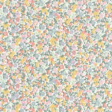 Kép 1/3 - Casadeco Apró virág mintás romantikus kék-rószaszín vlies tapéta Pansy Bleu/Rose 53 cm X 10 m