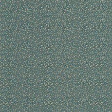 Kép 1/3 - Casadeco Apró virág mintás romantikus pávakék vlies tapéta Myosotis Bleu Paon 53 cm X 10 m