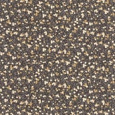 Kép 1/3 - Casadeco Színes bogyós romantikus fekete-bézs vlies tapéta Cherry Noir/Beige 53 cm X 10 m